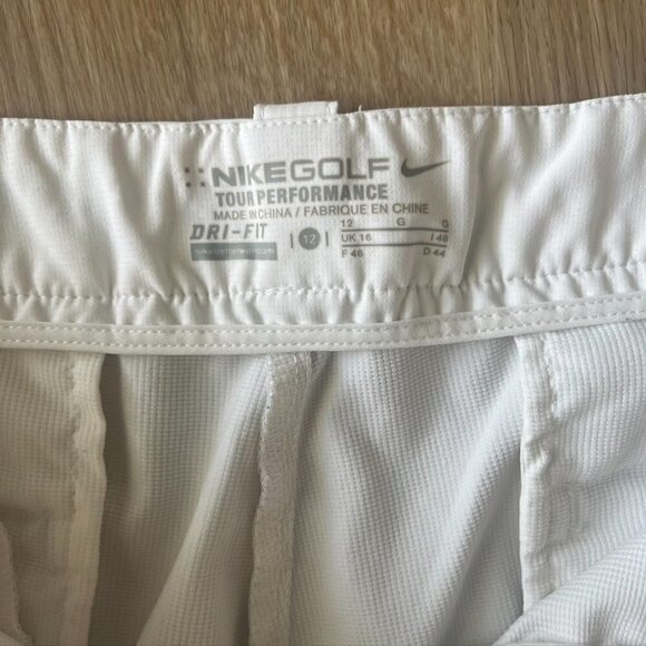Nike Women's White Golf Dri-Fit Tour Performance Pants Size 12 - Picture 8 of 10